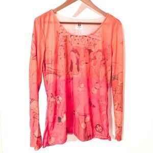 Chicago Lyric Opera House Curtains Depicts AIDA Parade Scene Long Sleeve Shirt